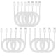 thumbnail image 1 of Paquete de 10 cables USB tipo C Smays, cables de carga tipo C de 1m, color blanco, 1 of 7