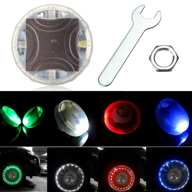 Car Led Remote Control Wheel Lights Multi Color Solar Energy Auto Flash Discoloration Lamp Car Decoration Wheel Tire Light Walmart Com Walmart Com
