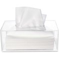thumbnail image 2 of Facial Tissue Dispenser Box Cover Holder Clear Acrylic Rectangle Napkin Organizer For Bathroom, Kitchen And Office Room$square Paper Facial Tissue Box, 2 of 3