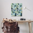 thumbnail image 3 of Stupell Industries Blue Green Paint Strokes Abstract Painting Wrapped Canvas Art Print Wall Art, 14 x 11, Set of 4, 3 of 8