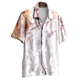 thumbnail image 1 of Wyzesi Chemise Habillée Blanche Homme Extensible Printemps Simple Décontractée Col à Revers Imprimé Complet Plage Manches Courtes Vacances Extérieur Chemise Habillée Blanche pour Homme Manches Longues, 1 of 5