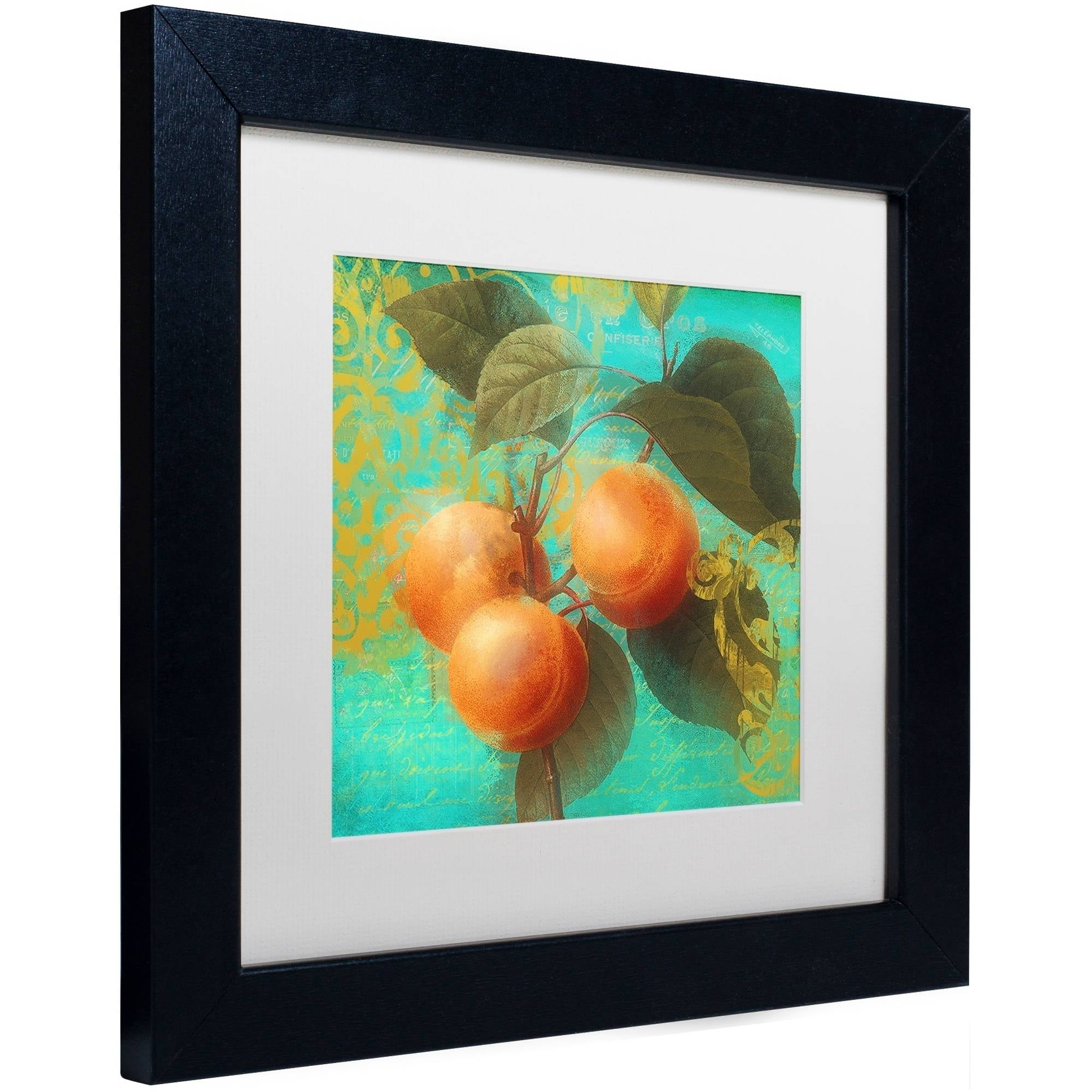 Trademark Fine Art "Glowing Fruits II" Canvas Art by Color Bakery White Matte, Black Frame