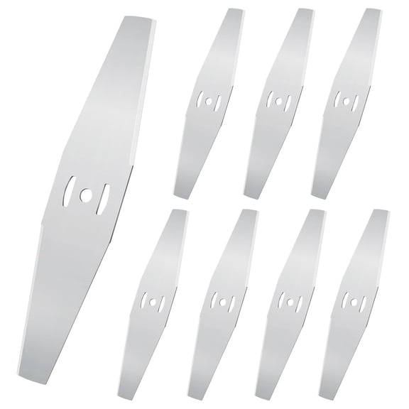 8PCS Metal Lawn Mower Blade Set, Heavy Duty Brush Cutter Replacement Blades, Rotary Weed Eater Razor Trimmer Head for Garden Lawn Mower