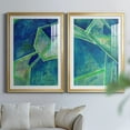 thumbnail image 6 of Wexford Home Geometric in Cool III Premium Framed Print, 18.5" x 24.5" - Ready to Hang, Gold (Set of 2), 6 of 9