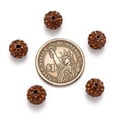 thumbnail image 3 of BUYISI Perles Rondes Scintillantes en Strass, Perles Boule Disco Pavé en Argile Polymère 10 mm Orange Rouge, 3 of 5