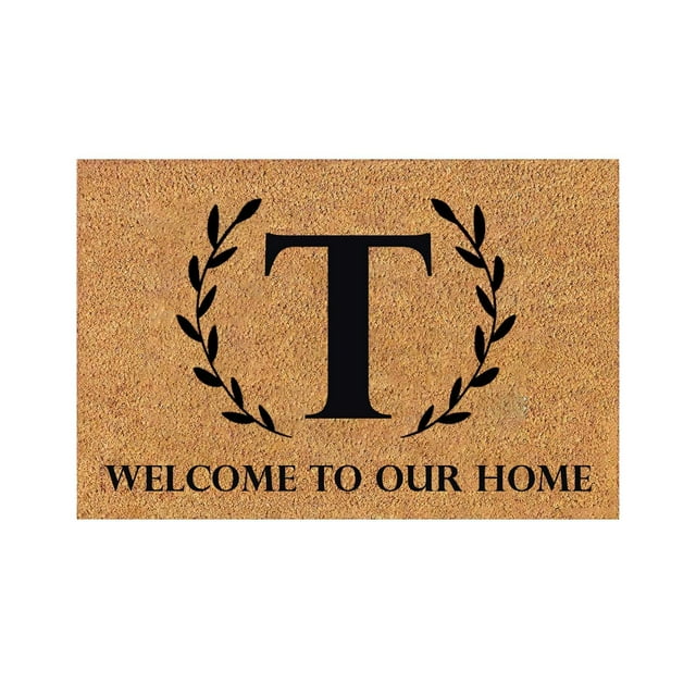 VogueV A-Z Alphabet Doormat - Personalized Entry Rug for Graduation T
