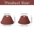 thumbnail image 3 of Foldable Silicone Microwave Splatter Cover with Magnet, Heat-Resistant Anti-Splash Lid for Food, Reusable Kitchen Guard for Plates and Bowls (Brown, 26.5*14*13Cm), 3 of 6