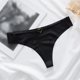 thumbnail image 2 of Gibobby Calzoncillos sexy Ropa interior sexy transpirable de seda de hielo sin costuras de cintura para mujer(Negro,G), 2 of 5