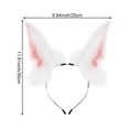 thumbnail image 7 of Wolf Fox Ears Headband Furry Animal Ear Hairband Animal Hair Hoop Animal Headwear Head Accessories for Anime Dress, 7 of 7