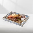 thumbnail image 2 of Coffee Table Trays for Living Room Serving Tray with Handles, Modern Large Tray for Ottoman Coffee Table, 2 of 7