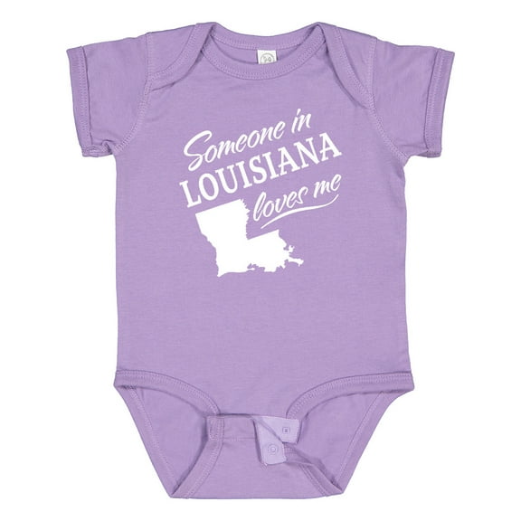 Inktastic Someone in Louisiana Loves Me Boys or Girls Baby Bodysuit