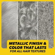 got2b Metallics Permanent Hair Dye, M71 Metallics Silver, Hair Color for Women & Men, 1 Kit