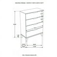 thumbnail image 3 of Mays 4-drawer Chest Walnut Brown with Faux Marble Top, 3 of 10