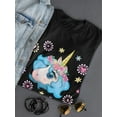 thumbnail image 3 of Cute Magic Unicorn Head Shaped Tee Women's -Image by Shutterstock, 3 of 4