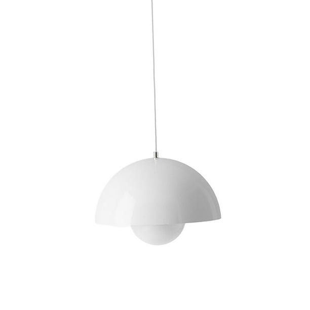 Lámpara colgante de techo moderna de metal estilo nórdico Macaron, lámpara colgante para cocina blanco