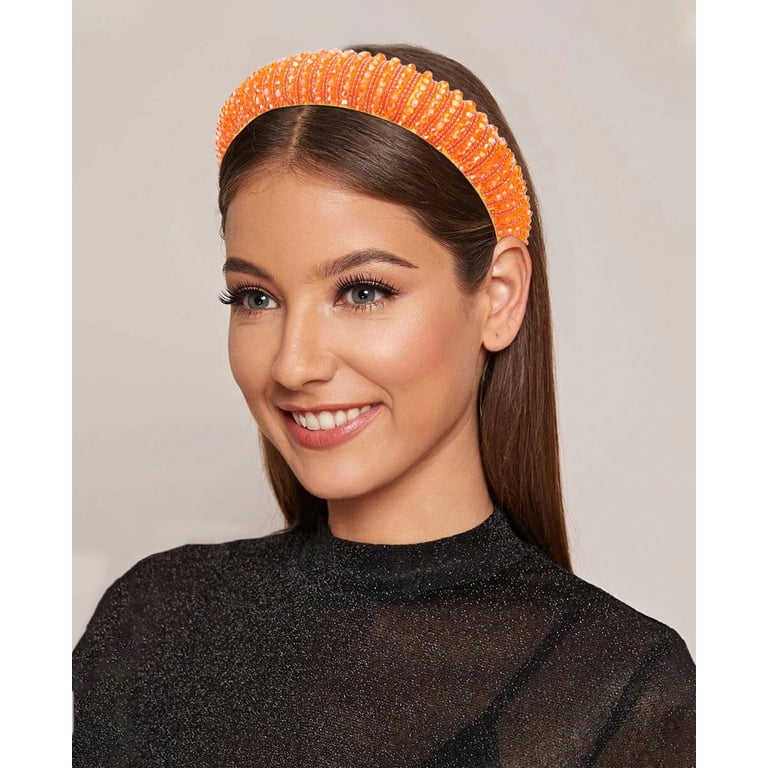 Rhinestone Headband Women Padded Headband Cute Fancy Bling  display picture 2