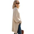 thumbnail image 5 of Women'S Oversized Sweaters Winter Long Sleeve Casual Tops Mock Neck Loose Fit Knit Pullover Color L, 5 of 9