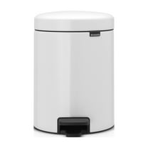 Brabantia Trash Can Newicon, 1.3 Gallon / 5L White