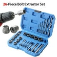 thumbnail image 2 of 26-Piece Bolt Extractor Set Spiral Screw Extractor Set and Drill, 2 of 6