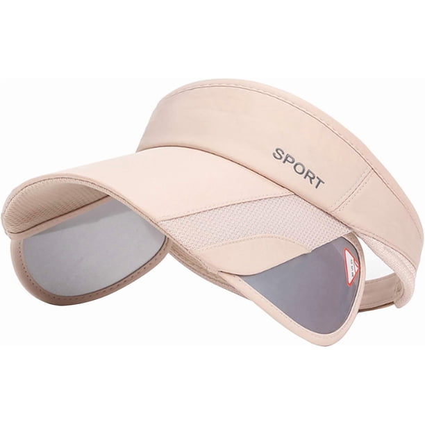 Gorra de visera solar de verano para mujer, gorra de golf ajustable con visera retráctil, protección UV, gorra deportiva para playa o tenis