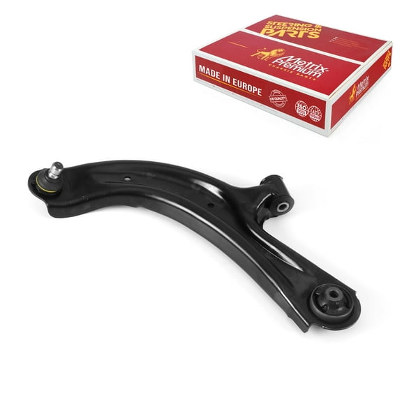 Metrix Premium Chassis Parts - Front Left Lower Control Arm w Ball Joint & Bushing Assembly Fits 15-18 Chevrolet City Express, 13-21 Nissan NV200, 13-19 Sentra, Replacement RK622160, Made in Europe