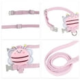 thumbnail image 3 of Unique Bargains Cute Bee Themed Adjustable Cats and Dogs Harness and Leash Set S Pink, 3 of 6