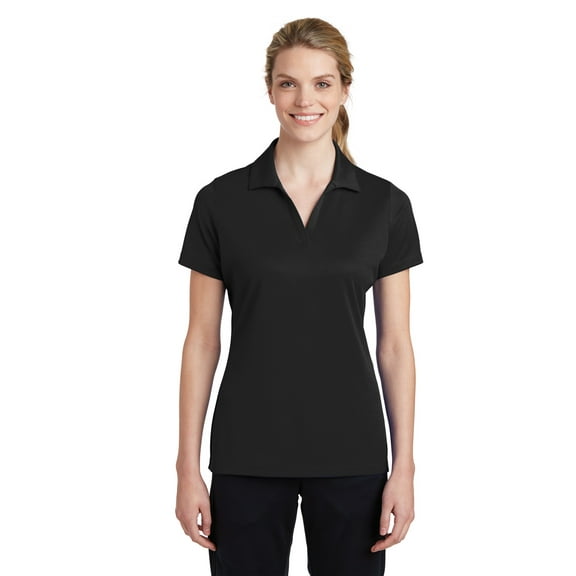 Sport-Tek Ladies Posicharge Racermesh Polo. Lst640 , LST640 , Black , XX-Large