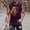 Purple, variant on Men's Gym Muscle Tank Top - Cotton Breathable Workout Running Sleeveless Shirts for Men Purple XL