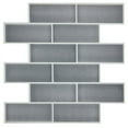 thumbnail image 5 of RoomMates TIL4985FLT Dark Stone Gray Faux StickTILES Peel and Stick Tile Backsplash, 5 of 7