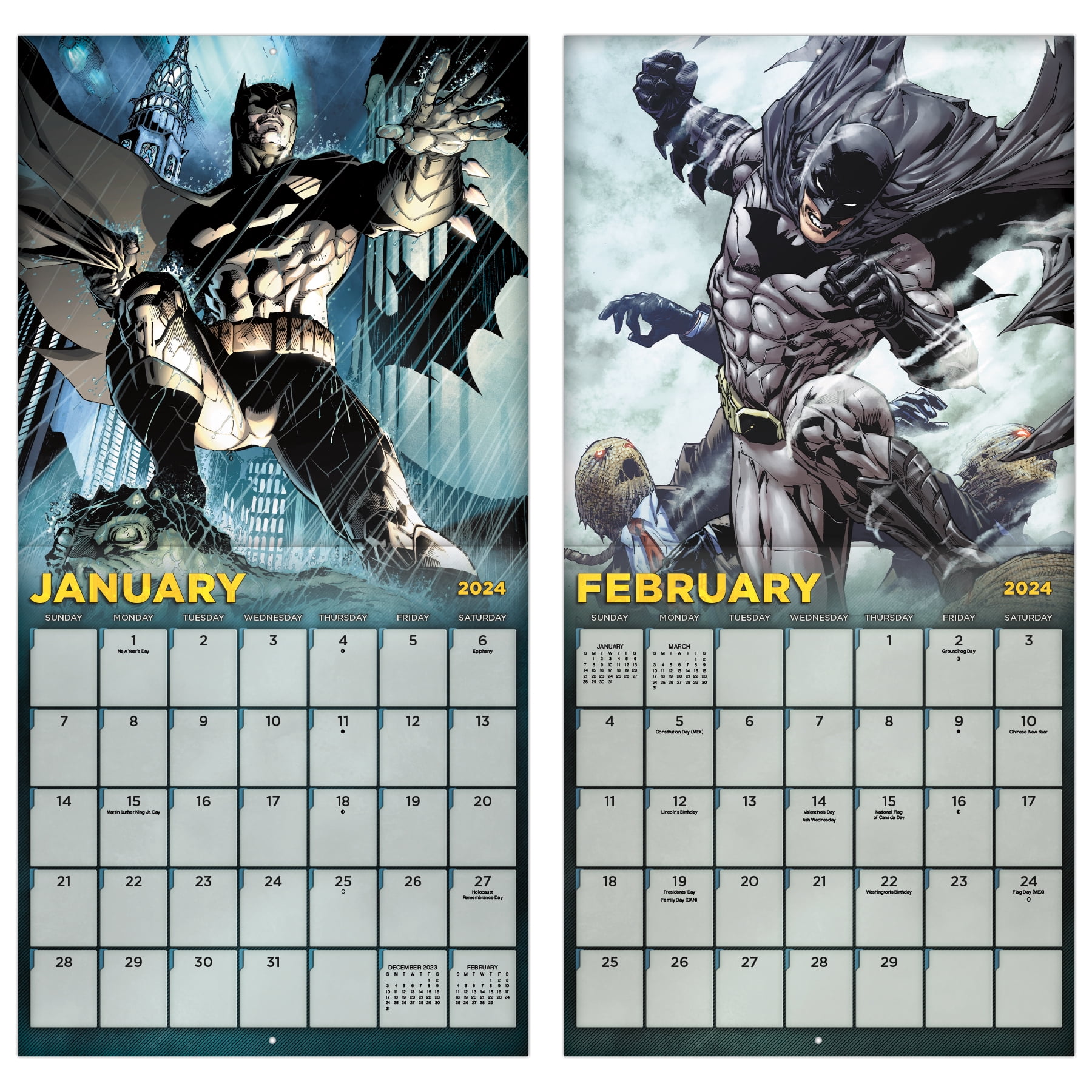 trends-international-2024-dc-comics-the-batman-comic-wall-calendar-walmart-com