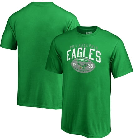- Philadelphia Eagles NFL Pro Line by Fanatics Branded Youth Throwback Collection Coin Toss T-Shirt - Kelly Green