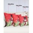 thumbnail image 2 of Christmas Pillow Covers Set of 4, 18x18 Inch Double-Sided Print Decorative Throw Pillow Covers, Soft Linen Material for Sofa, Living Room, Bedroom, Balcony Decor, 2 of 6