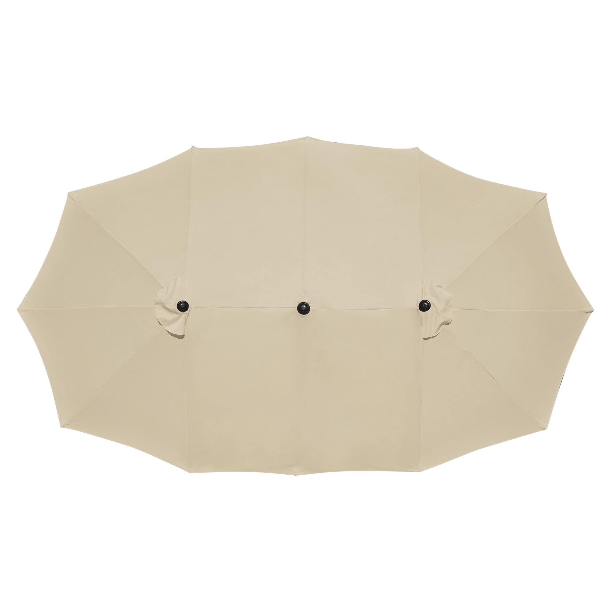 LAGarden 14 Ft Double Sided Umbrella Replacement Canopy Market Table