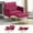 Fuchsia, variant on ACMEASE Velvet Accent Chair w/Adjustable Armrests and Backrests, Tufted Single Sofa with Ottoman, Upholstered Reading Chiar for Living Room, Apartment, Bedroom, Teal