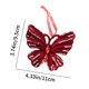 thumbnail image 3 of RKSTN christmas deals Burgundy Bow Christmas Decoration Flocking Hanging Christmas Tree Decoration Hanging Decoration, 3 of 6