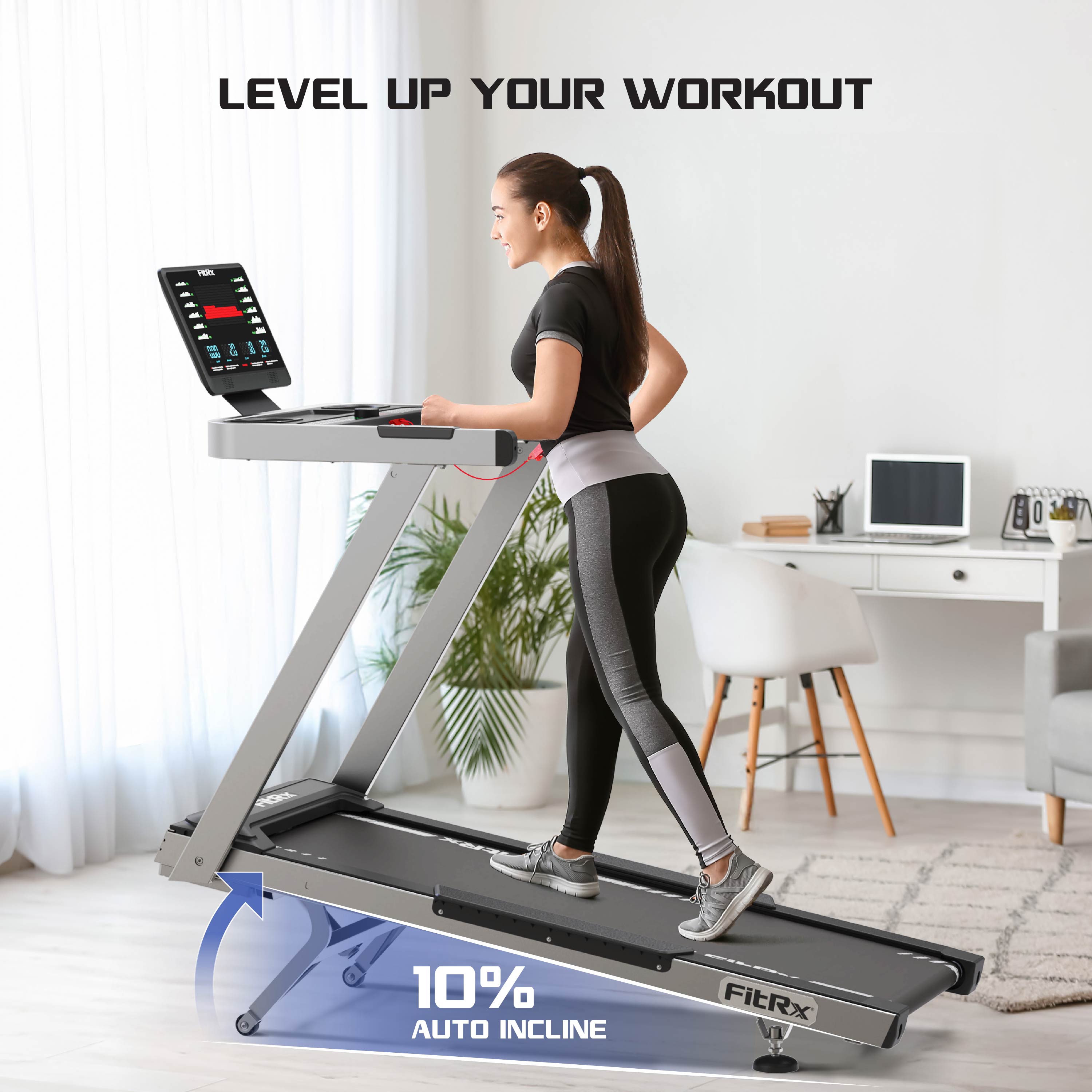 FitRx Velocity Folding Treadmill with Incline photo 8