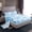 Blue, variant on Feelyou Princess Bowknot Teens Twin Sheet Sets, Black Cartoon Stars Bedding, 3-Piece
