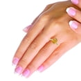 thumbnail image 2 of 14K Yellow Gold Natural Whisky Quartz & Diamond Ring Oval 10x8 mm, size 6, 2 of 4