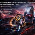 thumbnail image 4 of 2026 New Cool Car Wireless Fast Charging Holder, 15W Auto-Clamping Wireless Car Charger Mount with 90° Rotating, Universal Air Vent Phone Holder for All Smartphones, 4 of 7