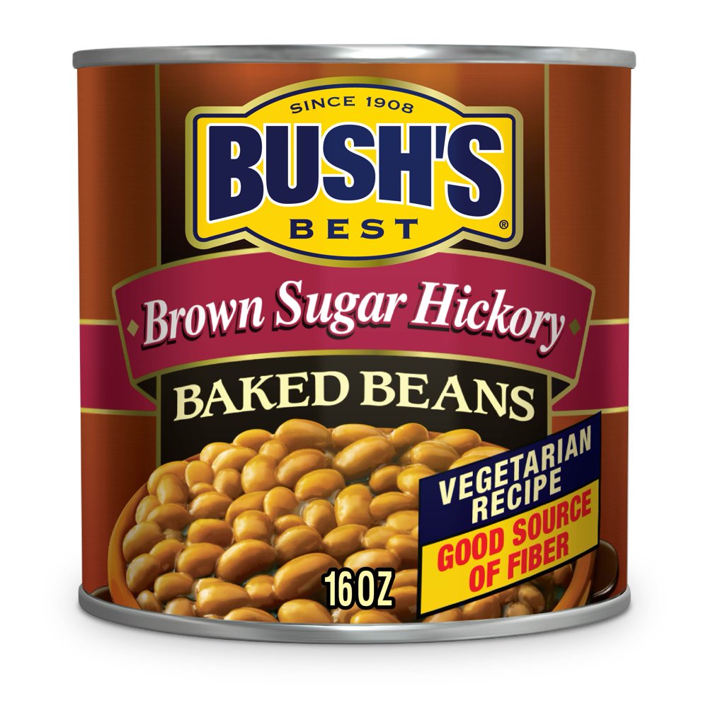 Bush's Brown Sugar Hickory Baked Beans, PlantBased Protein, Canned