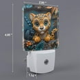 thumbnail image 2 of Salouo Playful Leopard Art for Night Lights Plug into Wall 1 Pack, 0.5W Plug in Night Light with Dusk-to-Dawn Light Sensor LED Nightlight for Bathroom, Adult, Hallway-EU, 2 of 7