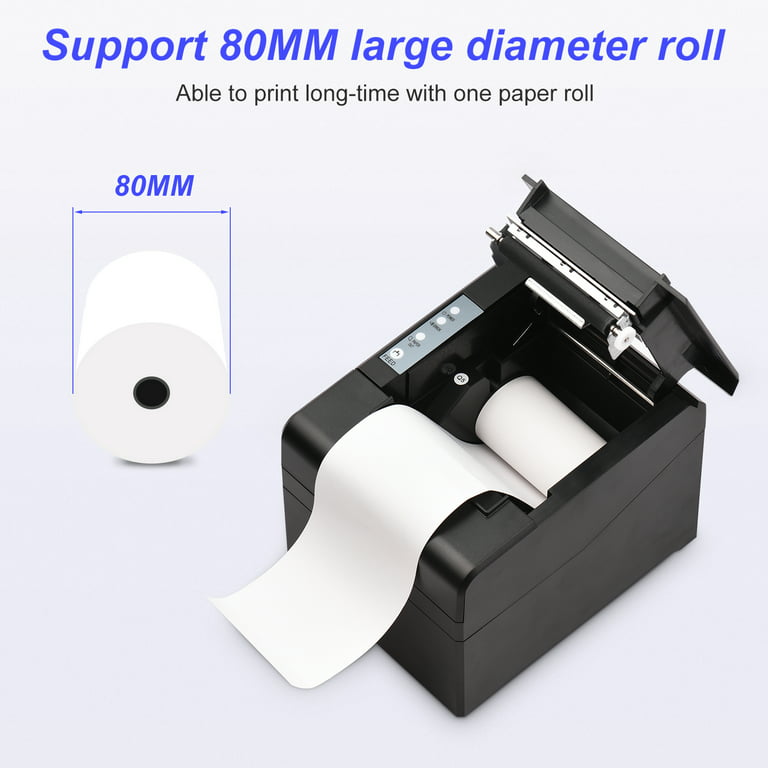 Thermal Paper Roll Sizes - Large & Standard Printer Paper size chart