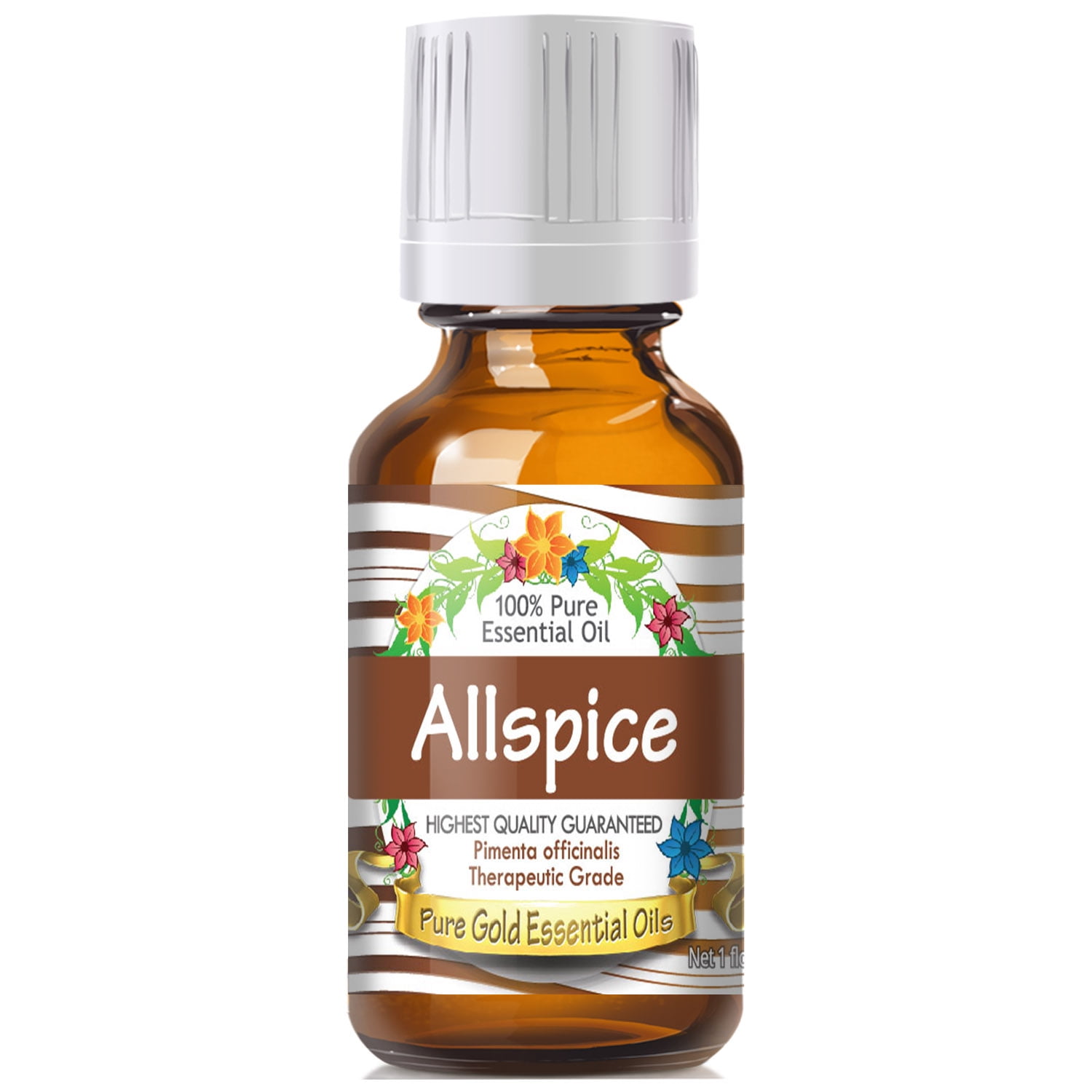 Pure Gold Allspice Essential Oil, 100 Natural & Undiluted, 30ml