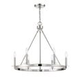 thumbnail image 3 of Trade Winds May 6-Light Chandelier in Polished Nickel, 3 of 6