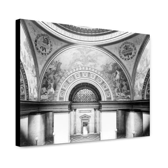 Canvas Print: West Side Of Courthouse Rotunda, Fort Wayne, Indiana, 1902