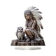 thumbnail image 4 of Estatua de búho de niña india, adorno acrílico plano, figura americana, escultura coleccionable para sala de estar, gabinete, oficina, 4 of 9