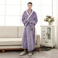 thumbnail image 4 of Womens2025ï¼Soft Plush Women Fleece Robe, Cozy Warm Bathrobe, Fuzzy Female Long Spa Robe, 4 of 9