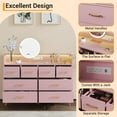 thumbnail image 3 of EDTara Commode Moderne à 8 Tiroirs avec Lumières DEL, Station de Recharge Intégrée, Grand Espace de Rangement, Dimensions 49.08 Pouces x 16.73 Pouces x 35.43 Pouces, Parfaite pour la Chambre, le Salon et l'Entrée, 3 of 8