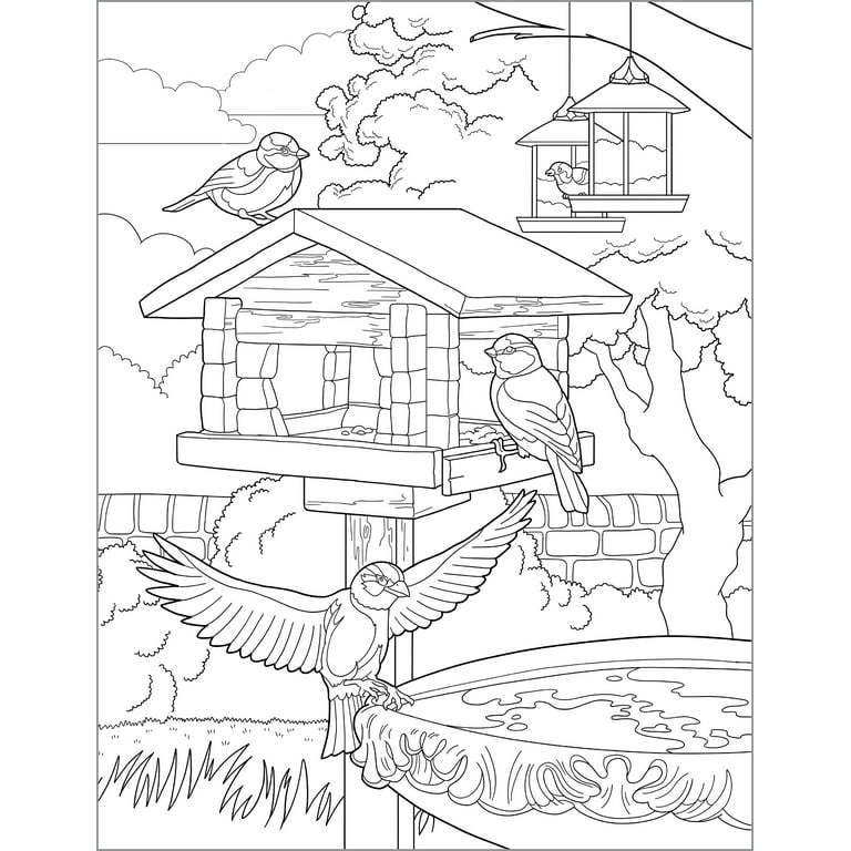 24 Pages Coloring Book for Children Adult Relieve Stress Kill Time