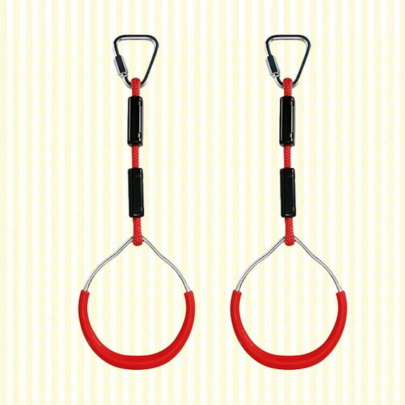 Worgeous 2pcs Gymnastic Rings for Kids Outdoor Play Sets Climbing Toy 10 inch